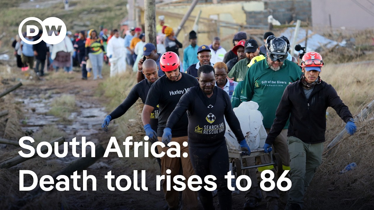 Rescuers continue to retrieve bodies after floods in Eastern Cape kill dozens | DW News