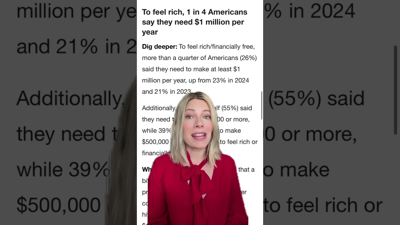 Salary needed to feel financially secure in 2025