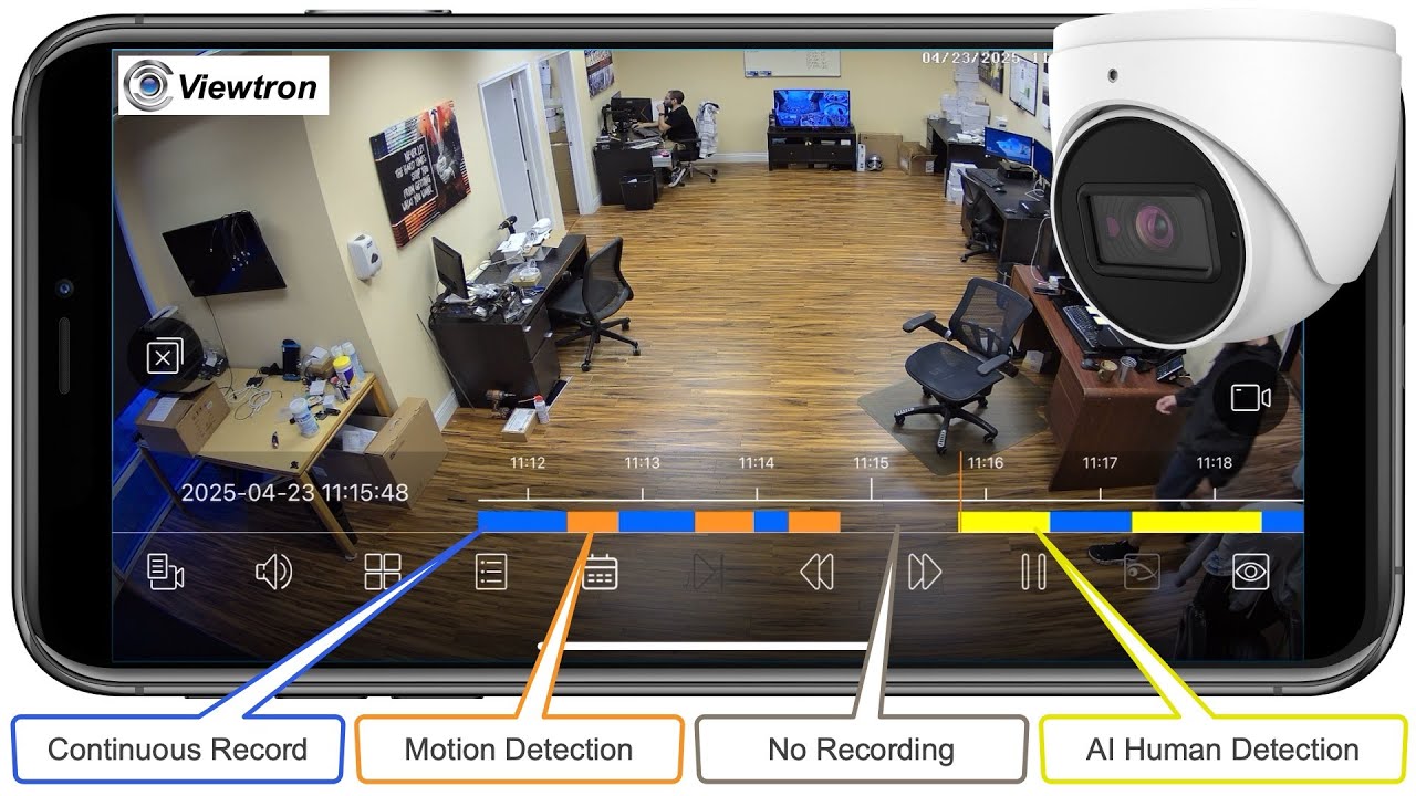 Security Camera App: DVR Recorded Video Playback