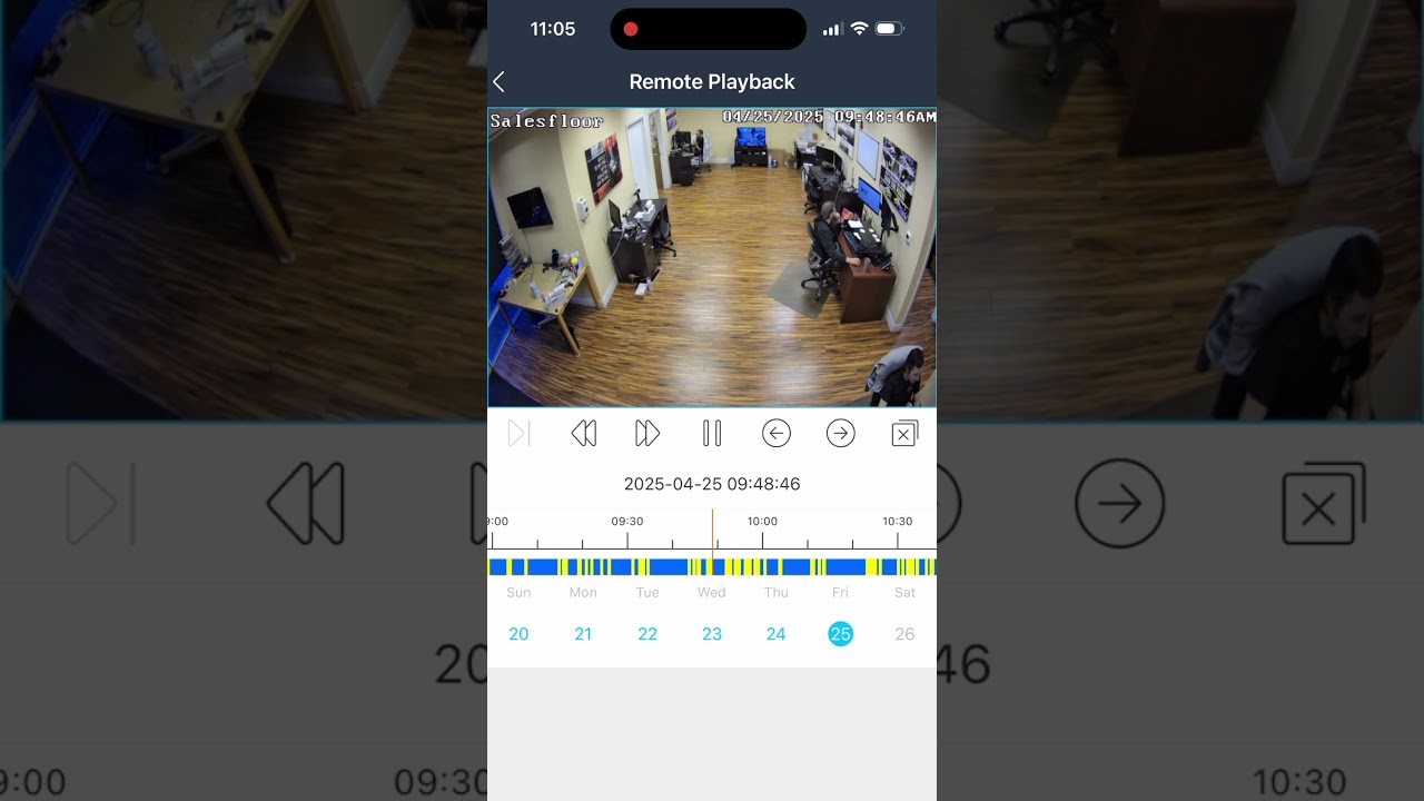 Security Camera App: Remote Recorded Video Playback
