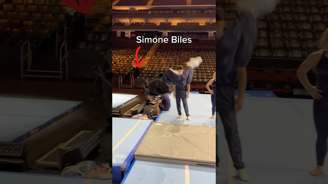 “Simone can’t beat the men” 😅 #gymnastics #gymnast #sports #gymnast #olympics #olympic #d1