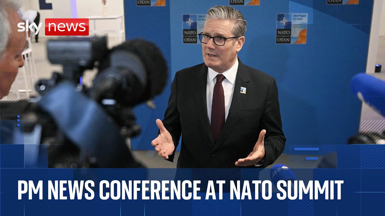 Sir Keir Starmer holds news conference after meeting with NATO leaders
