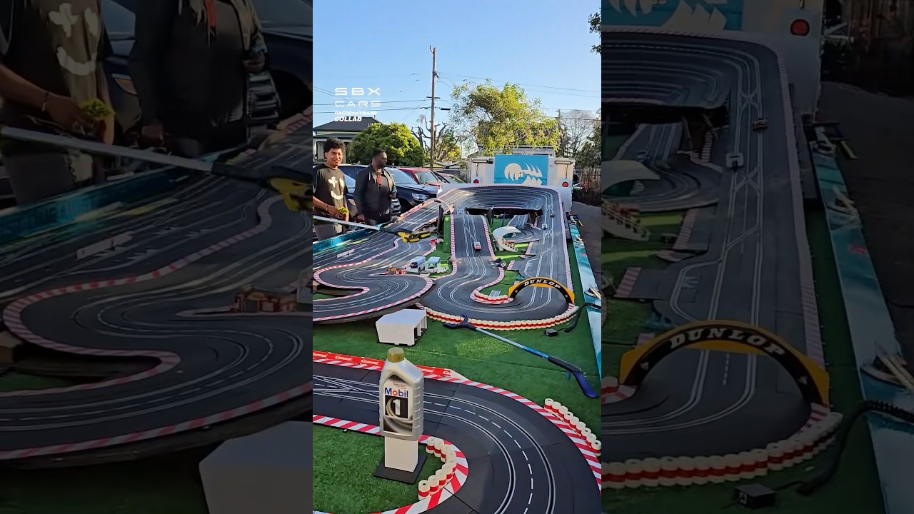 Slot Car Racetrack On Wheels! 🏁 #slotcars #racetrack #racing