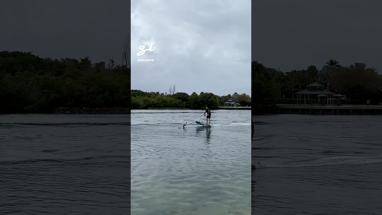 The Electric Hydrofoil! 😱 #boats #hydrofoil #electric