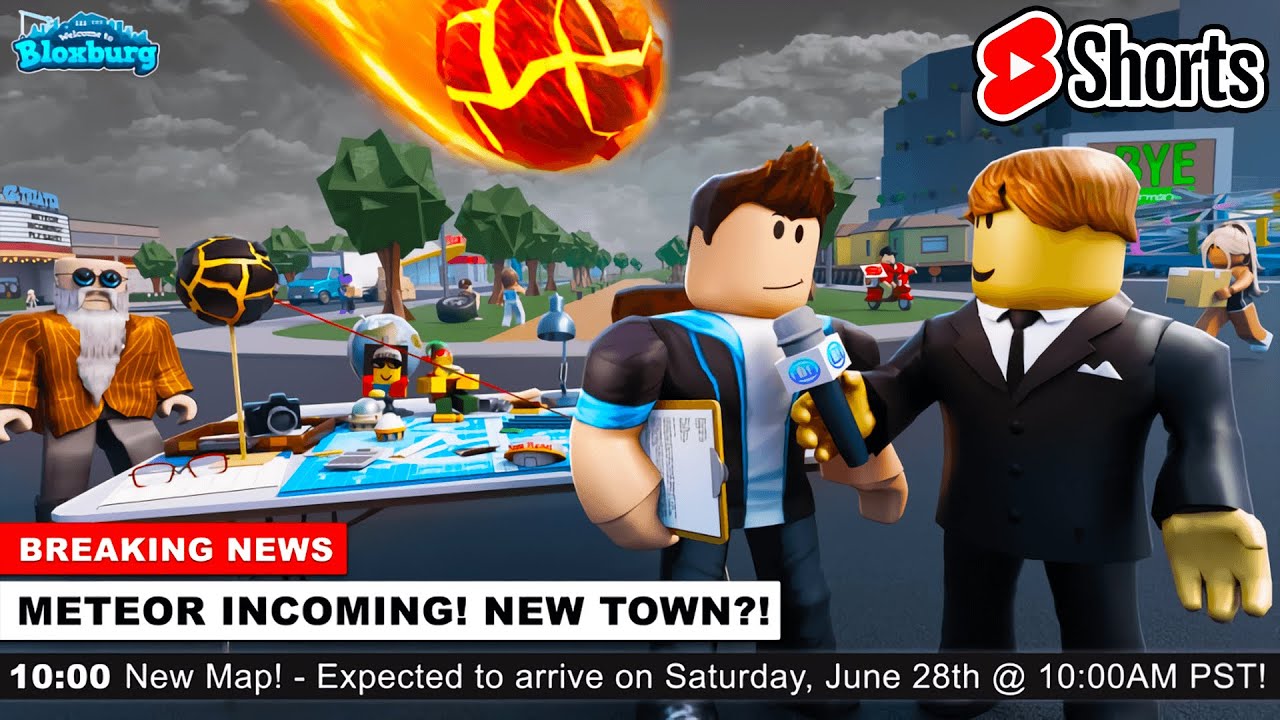 THE END OF BLOXBURG… (METEOR LIVE EVENT) #shorts