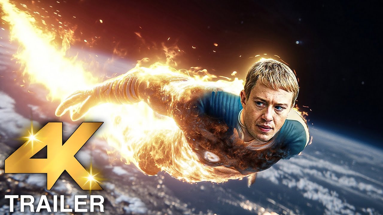 THE FANTASTIC FOUR FIRST STEPS “Human Torch Vs Silver Surfer” Trailer (4K ULTRA HD) 2025