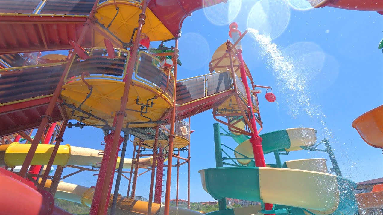 Treasure Island Water Slide at Aquapark Nessebar 🇧🇬