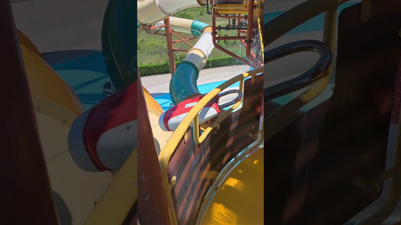 Treasure Island’s Black Hole Water Slide at Aquapark Nessebar 🇧🇬