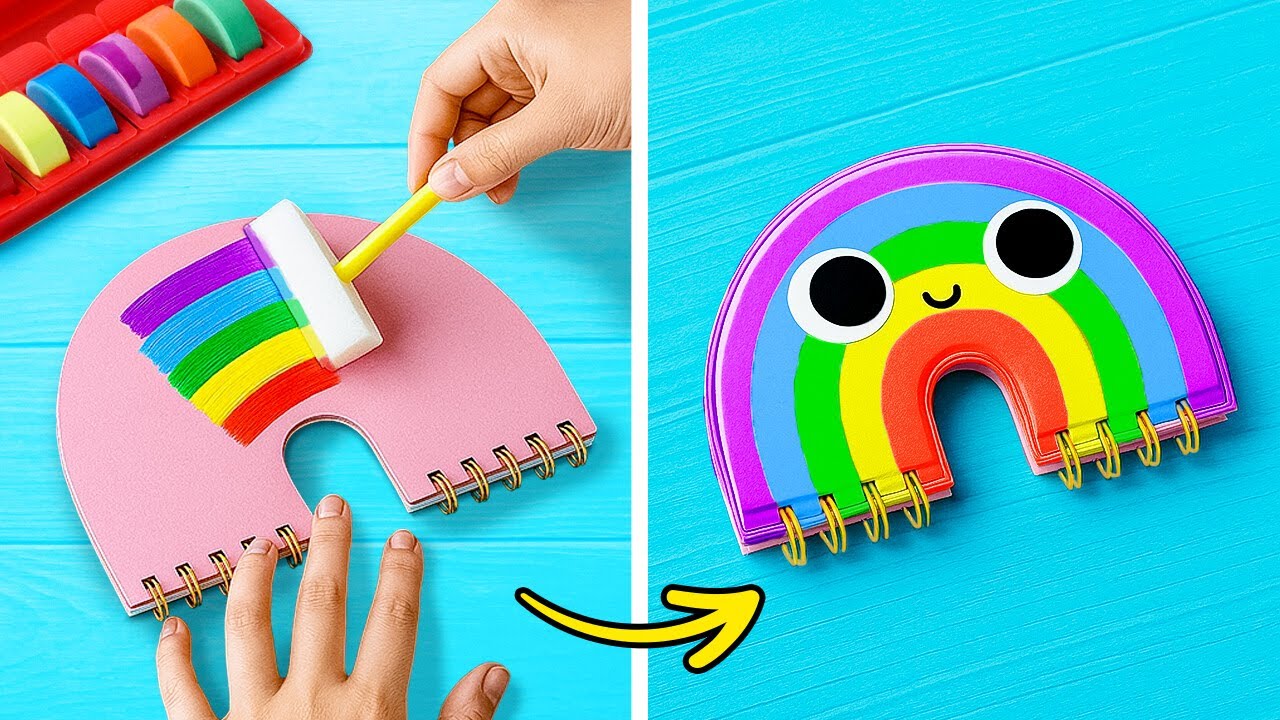 🌈 TRENDING RAINBOW SCHOOL SUPPLIES 📚✨ Perfect for Back to School!
