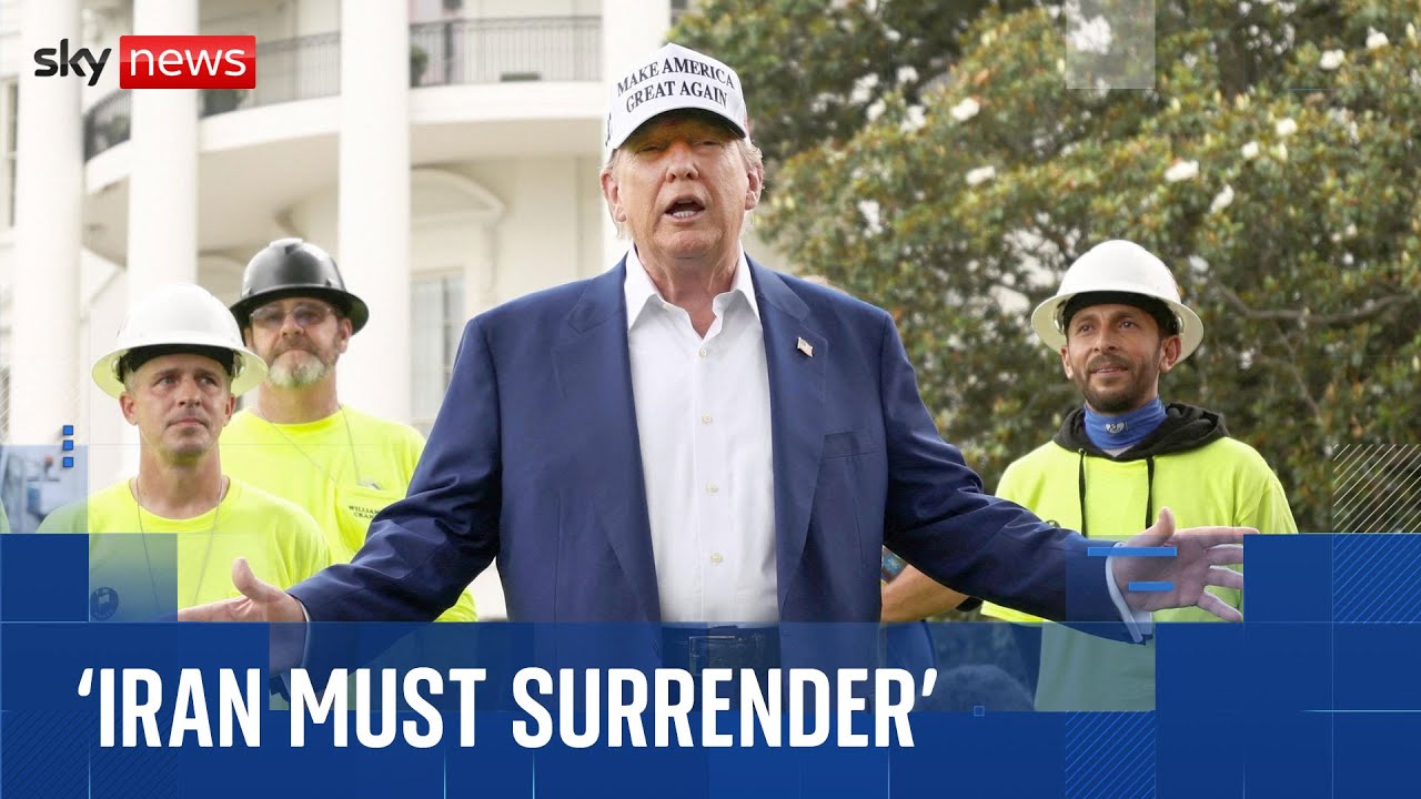 Trump demands Iran’s ‘conditional surrender’ – as he says he ‘may or may not’ strike the country
