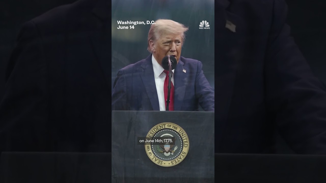 Trump honors U.S. soldiers at military anniversary parade