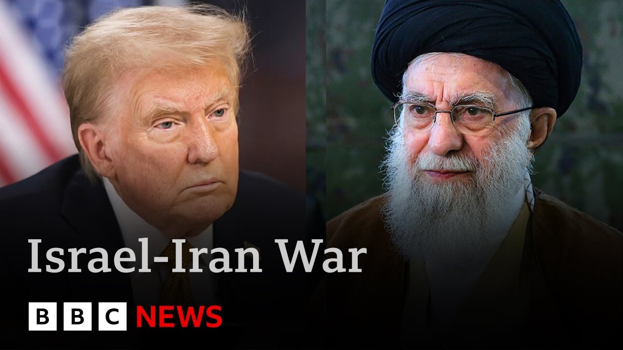 Trump threatens to kill Iran’s leader Ali Khamenei and demands ‘unconditional surrender’ | BBC News