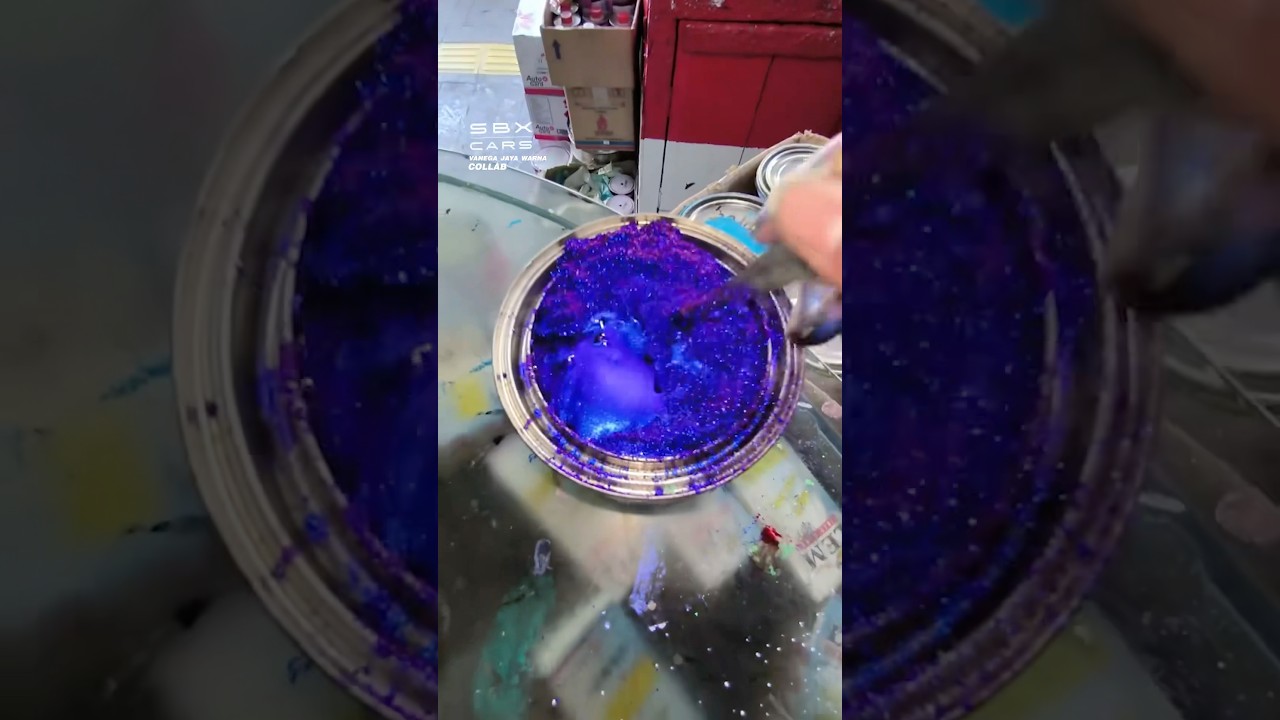 Unique Car Paint Mixing! 🎨 #paint #cars #wrapping