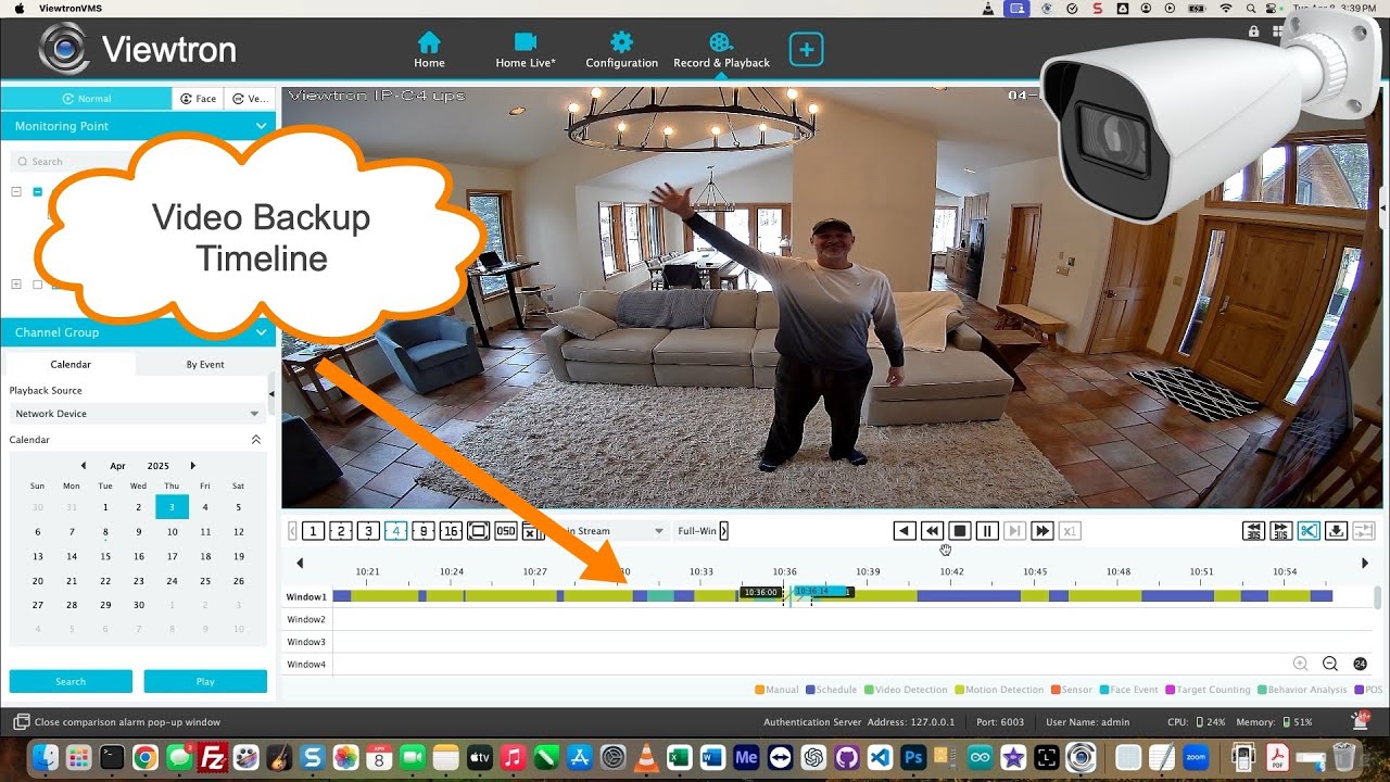 VMS Software for CCTV: Recorded Video Surveillance Remote Backup