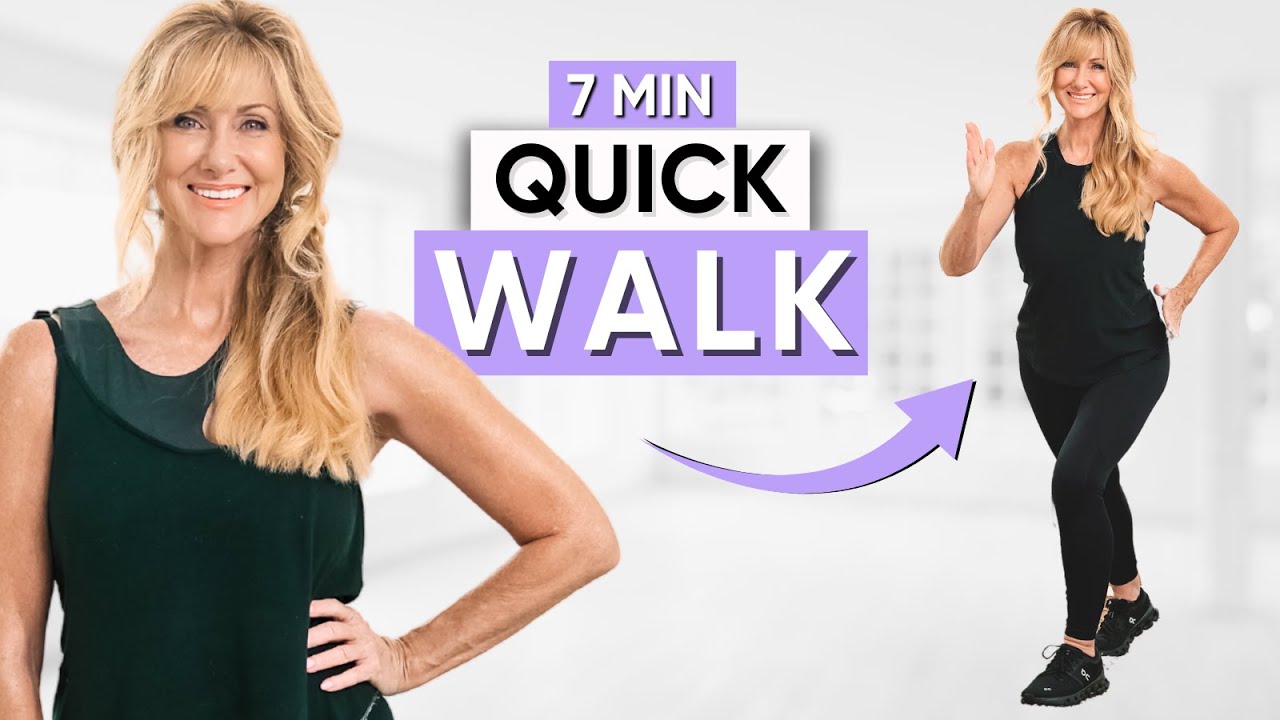 Walking Workout 🔥 7- Min Fat-Burning + Brain Training Exercise Over 50!