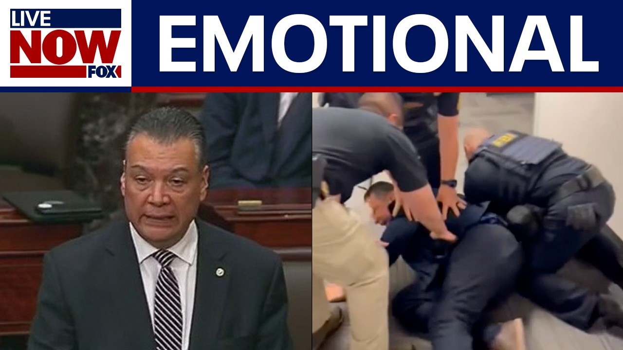 WATCH: CA Sen. Alex Padilla speaks on forceful removal from Kristi Noem news conference