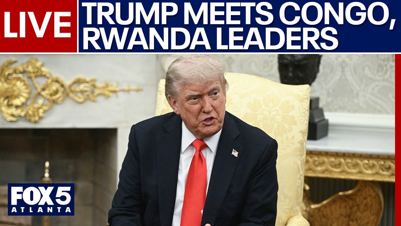 WATCH LIVE: Pres. Trump meets with leaders from Congo and Rwanda following peace treaty announcement