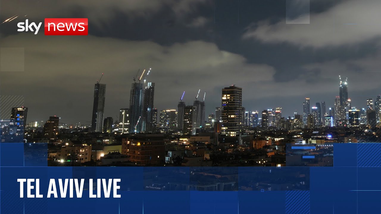 Watch Tel Aviv skyline live after US strikes on Iran’s nuclear facilities