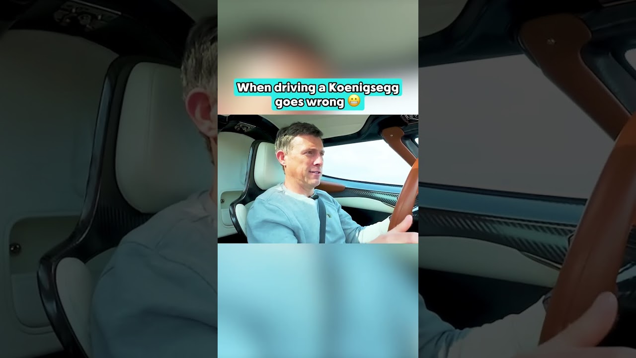 When driving a Koenigsegg goes wrong 😬