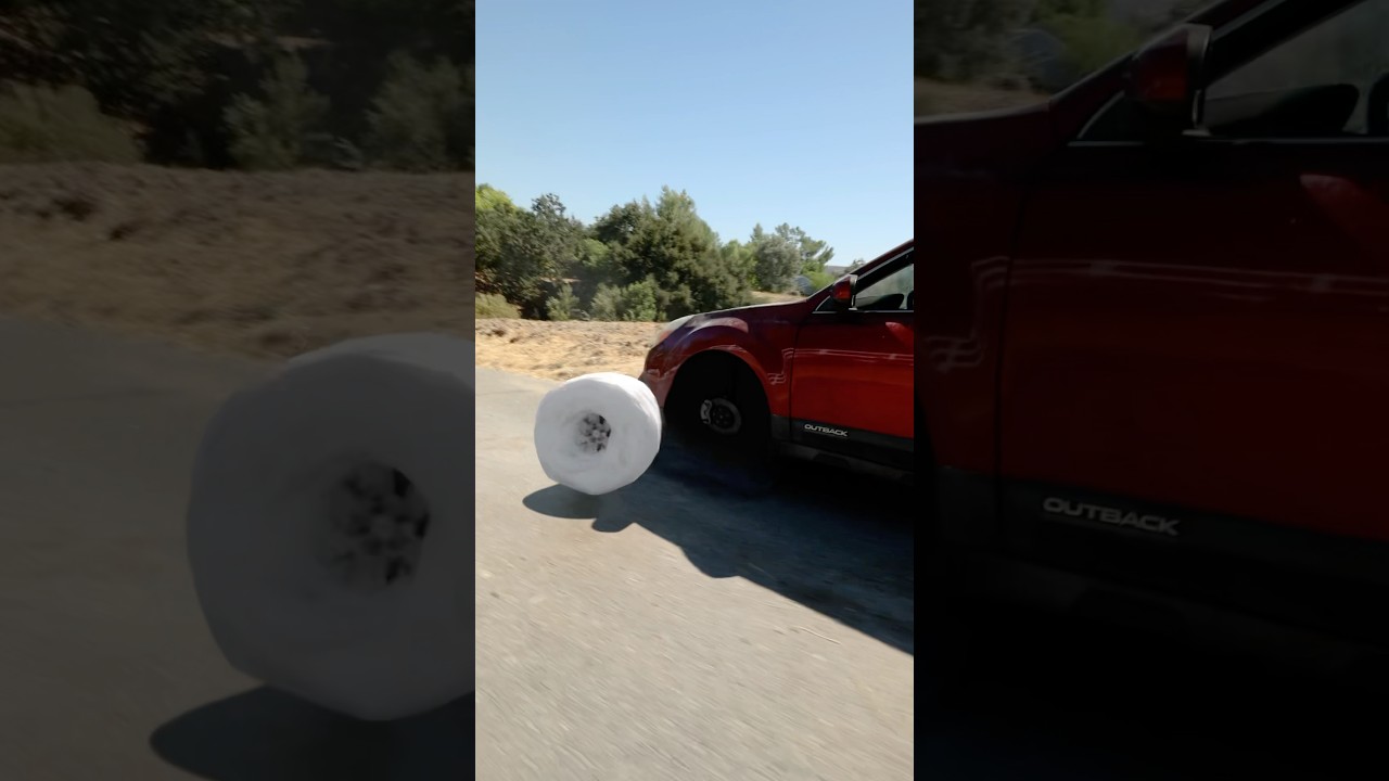 Worlds Biggest Donut rolls downhill 🍩