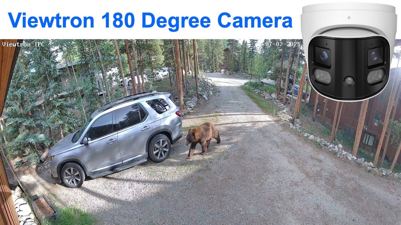 180 Degree Outdoor Camera for Home Security and Wildlife Viewing