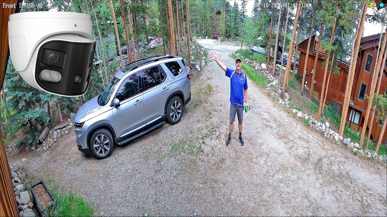 180 Degree Security Camera: 4K Video Surveillance Recording on NVR