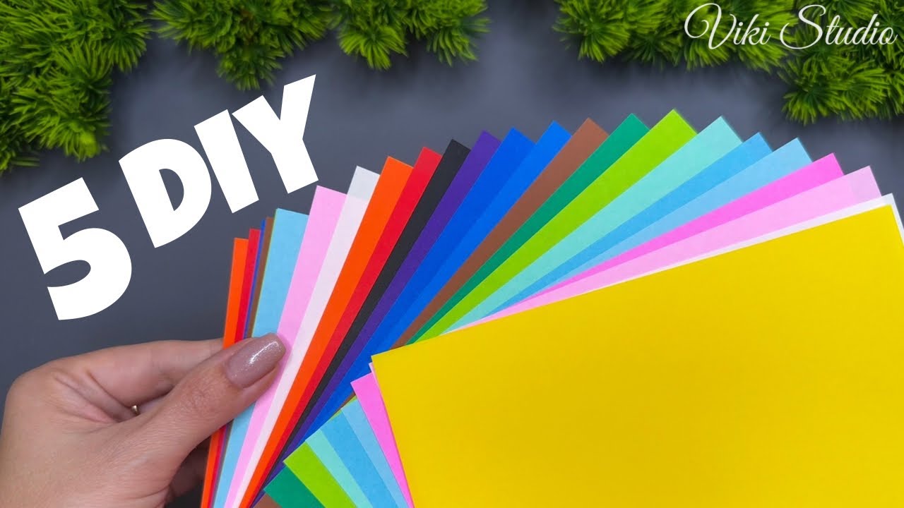 🌸 5 Easy DIY Paper Flower Ideas | Paper Craft for Beginners 🌸