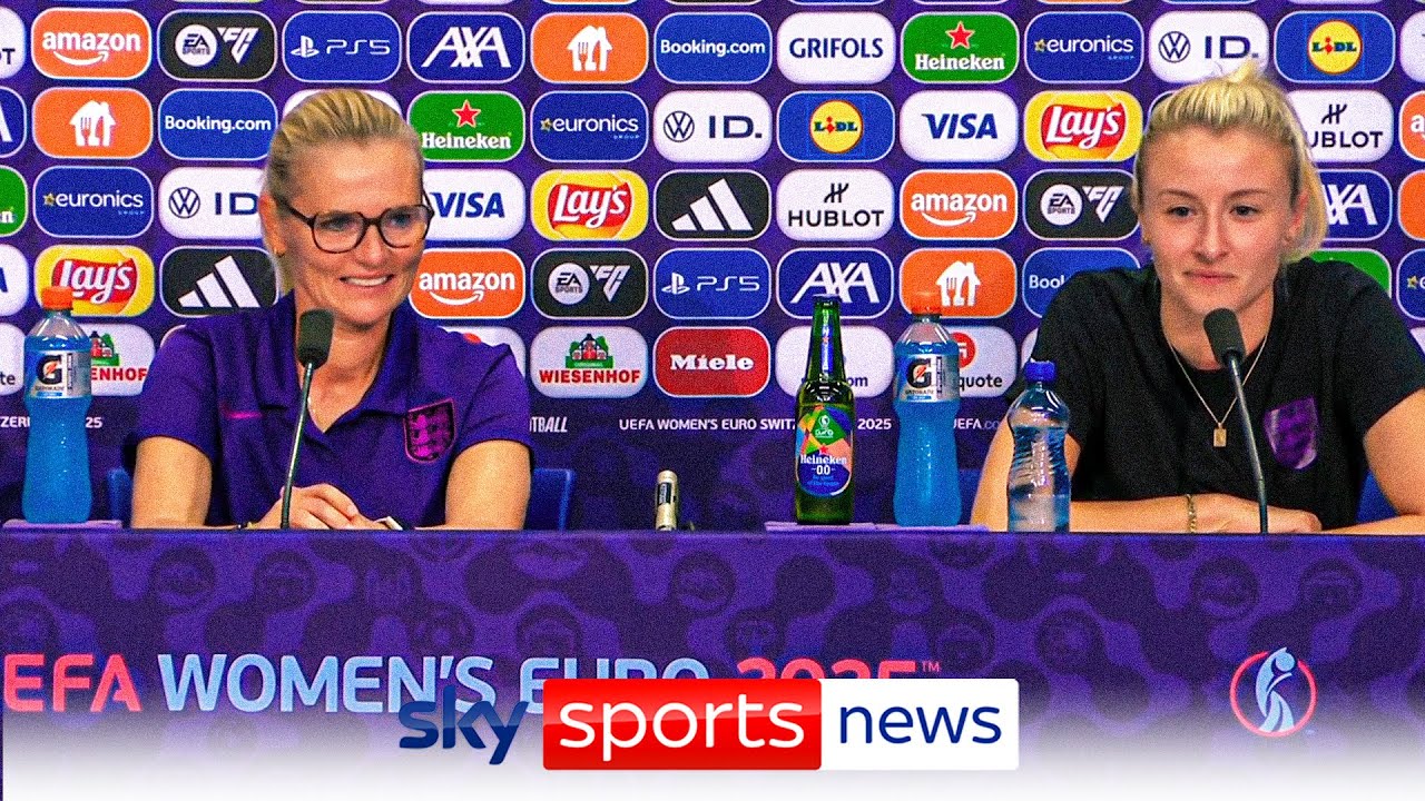 All England players train ahead of final | Wiegman and Williamson full press conference