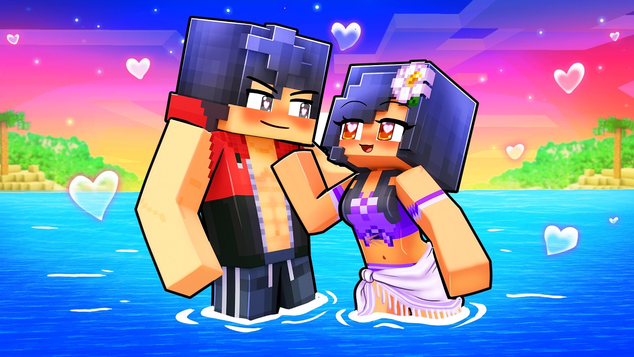 Aphmau & Aaron on LOVE ISLAND!