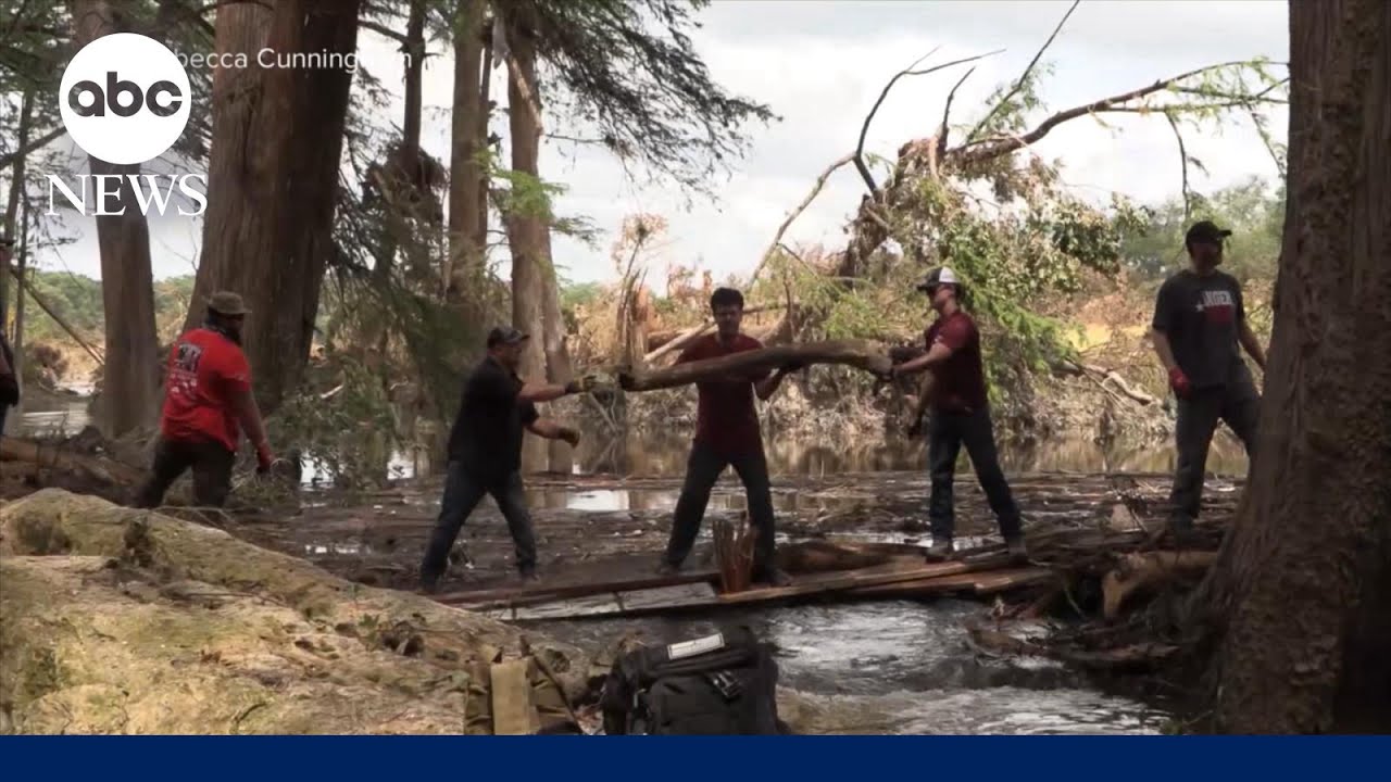 Army of volunteers rebuilds beloved camp after Texas floods