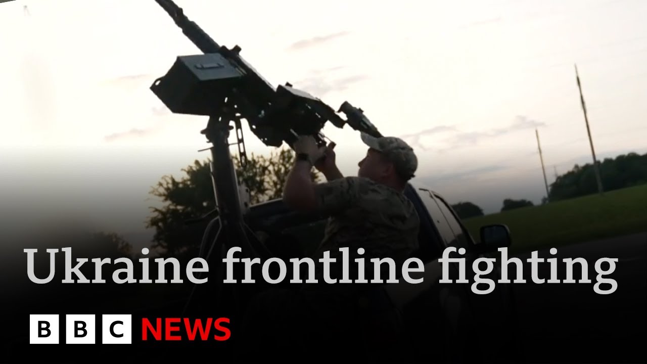 BBC frontline report:   Ukrainian troops in action against Russian drone attacks | BBC News