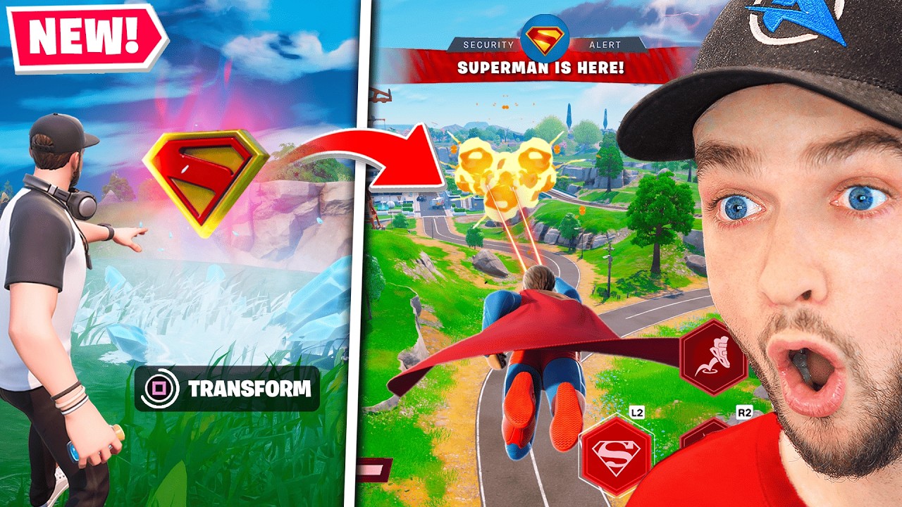 Becoming The SUPERMAN BOSS in Fortnite! (Mythic Event)