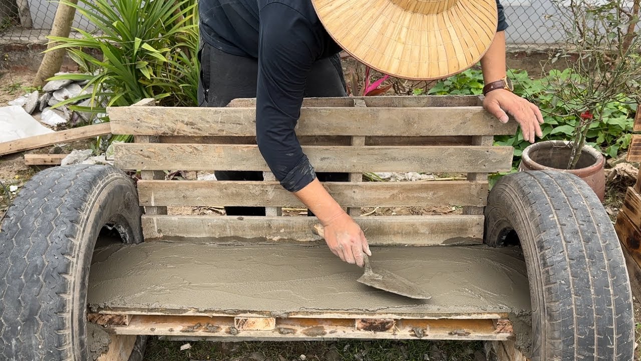 Best Garden Furniture Sets Made From Cement And Wooden Pallets For You