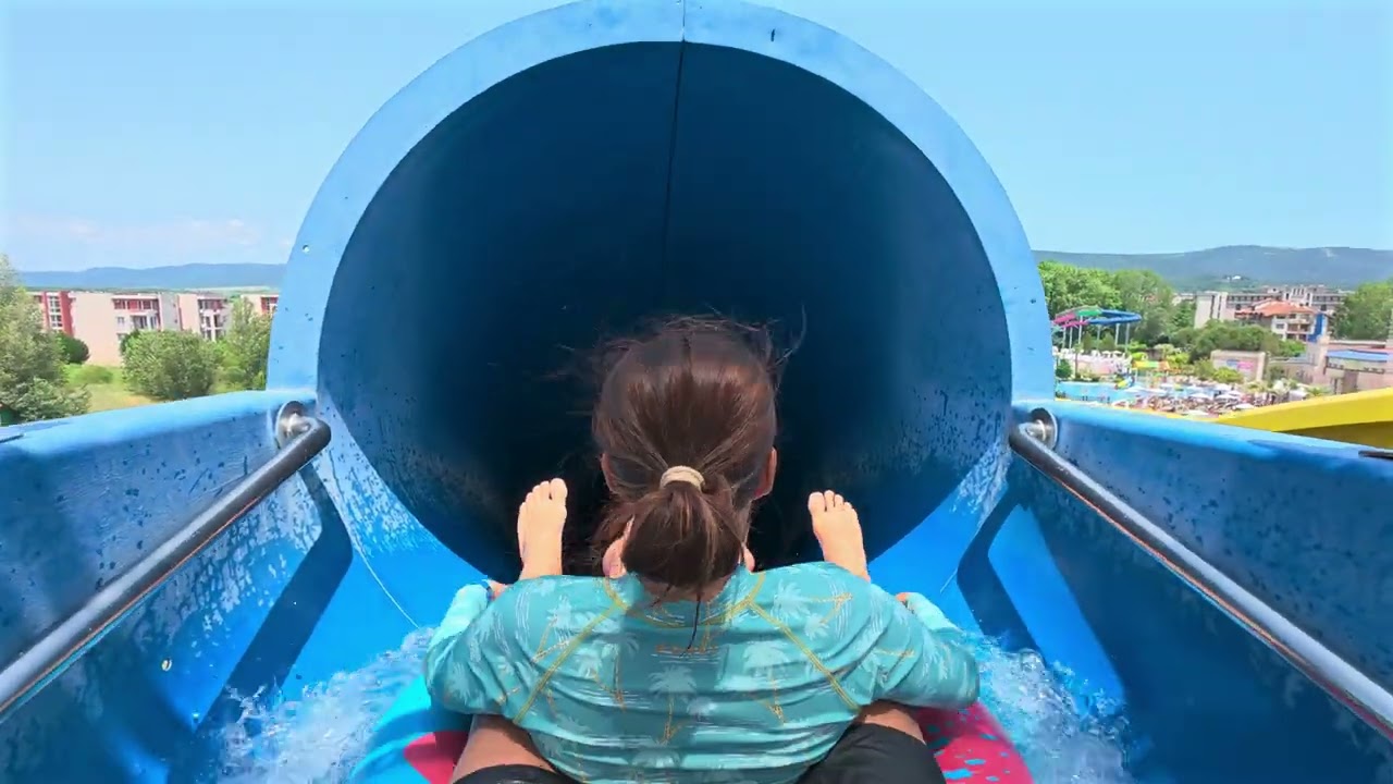 Black Hole Water Slide at Action Aquapark 🇧🇬