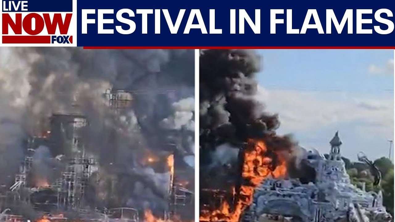 BREAKING: Tomorrowland main stage engulfed in huge flames