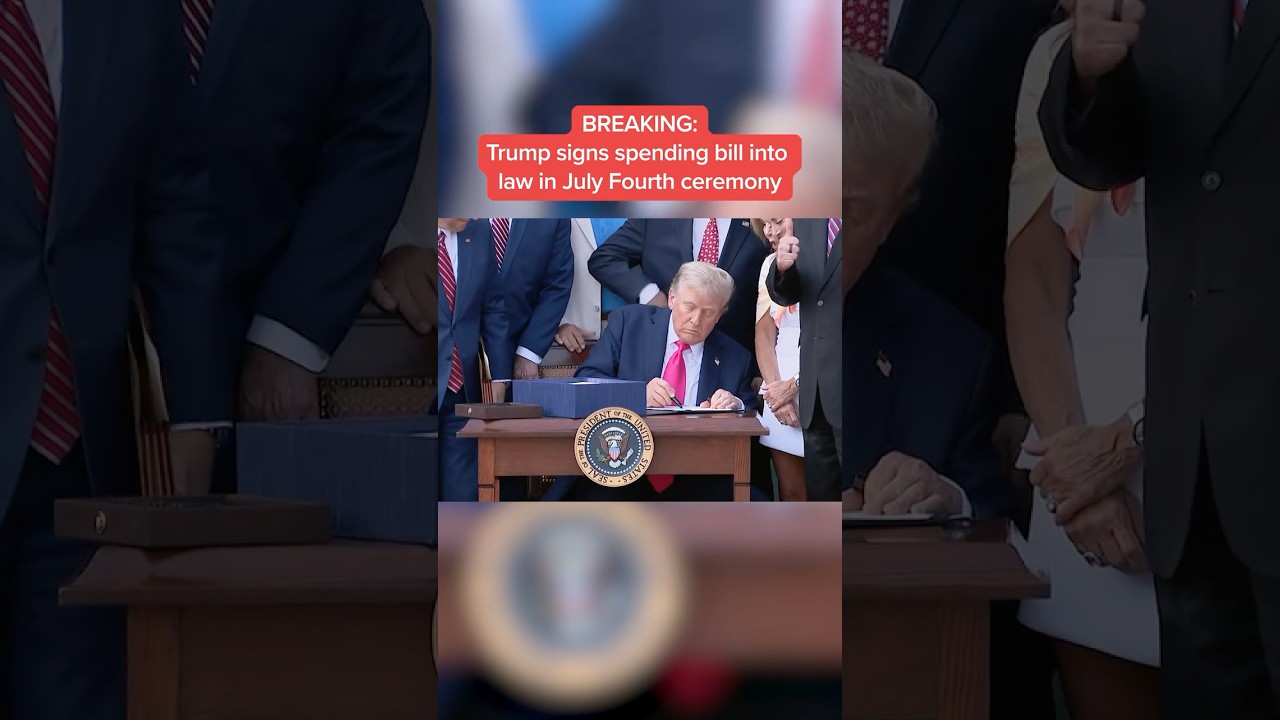 BREAKING: Trump signs spending bill into law in July Fourth ceremony