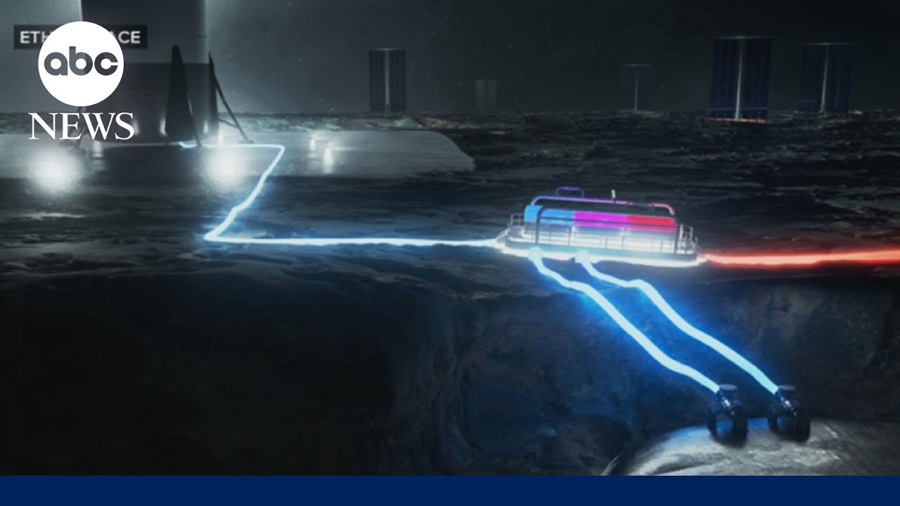 Building space ports and data centers on the moon