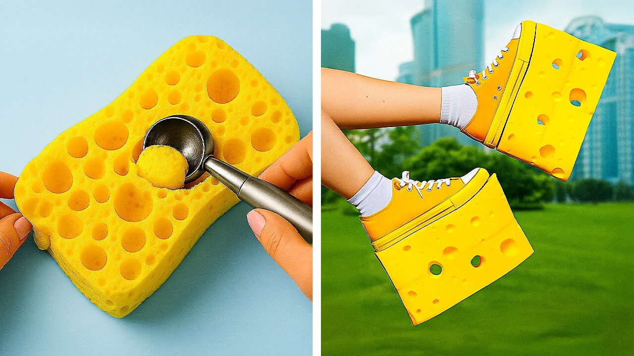 🧀 CHEESY SNEAKERS? Genius Shoe Makeovers You Have to See! 👟✨