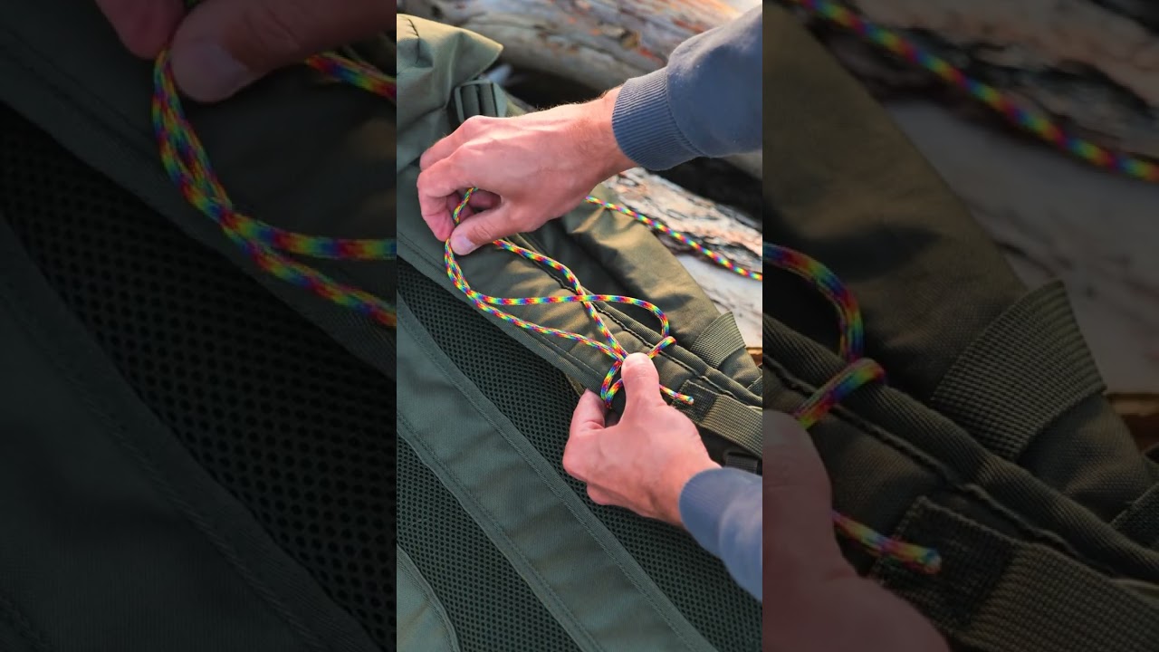 Clever backpack paracord hack—subscribe @pepperell.crafts  for more! 🎒