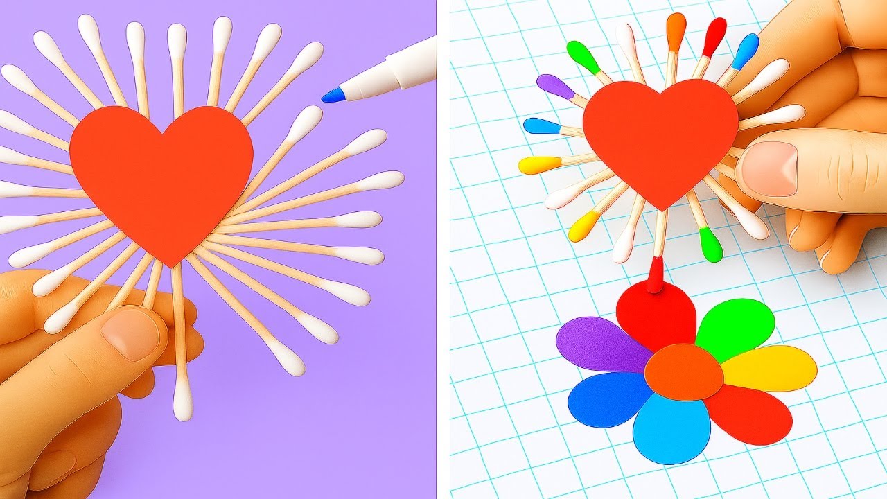 🌈 COLORFUL RAINBOW HACKS TO TRY AT HOME! Make School More Fun 🎒🖍️