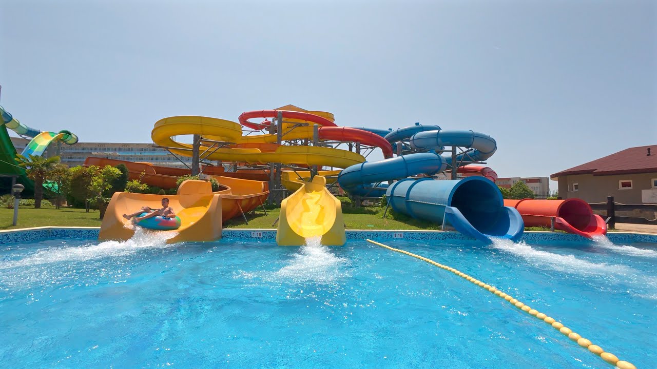 Crazy River Water Slide at Action Aquapark 🇧🇬