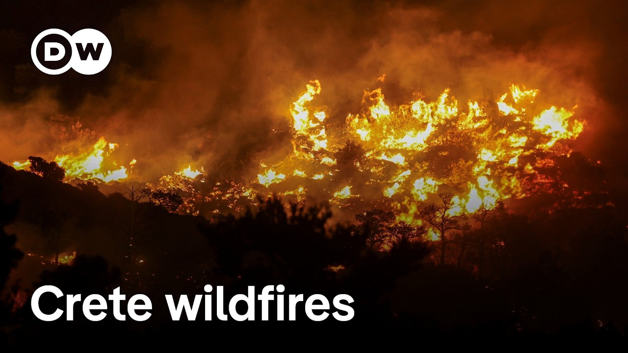 Crete wildfires force 5,000 residents and tourists to evacuate | DW News