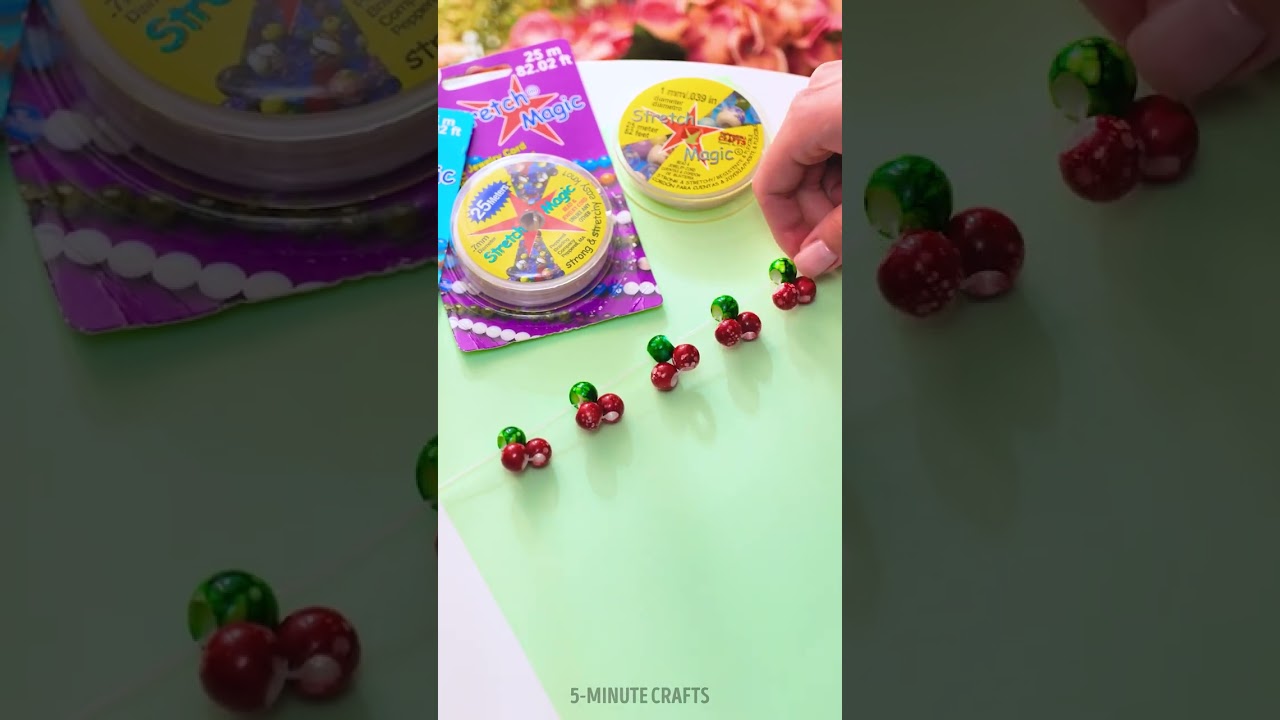 Cutest DIY jewelry project ever? Subscribe @pepperell.crafts ! 🍒