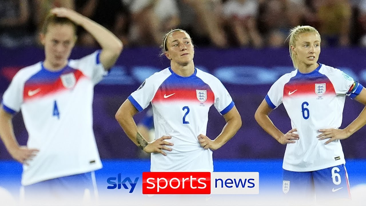 Disappointment for England as they lose 2-1 to France at Euro 2025
