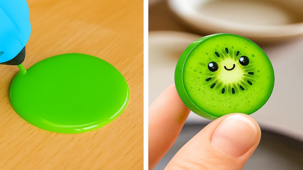 🥝 DIY CRAFT HACKS USING EPOXY RESIN & GLUE GUN! So Fun and Creative! 💡🛠️