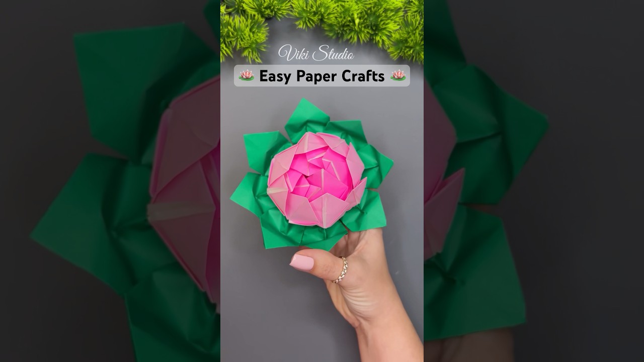 DIY Easy Paper Crafts 🪷 Origami Lotus