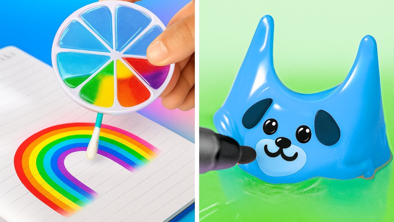 🌈 DIY RAINBOW CRAFTS to Make School Days SHINE! ✂️📘