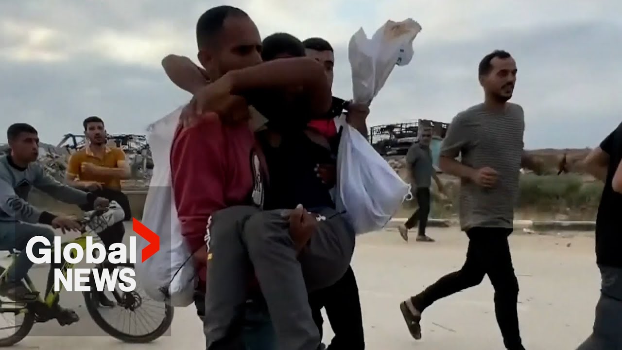 Dozens killed near Gaza aid site as EU pressures Israel to let aid in