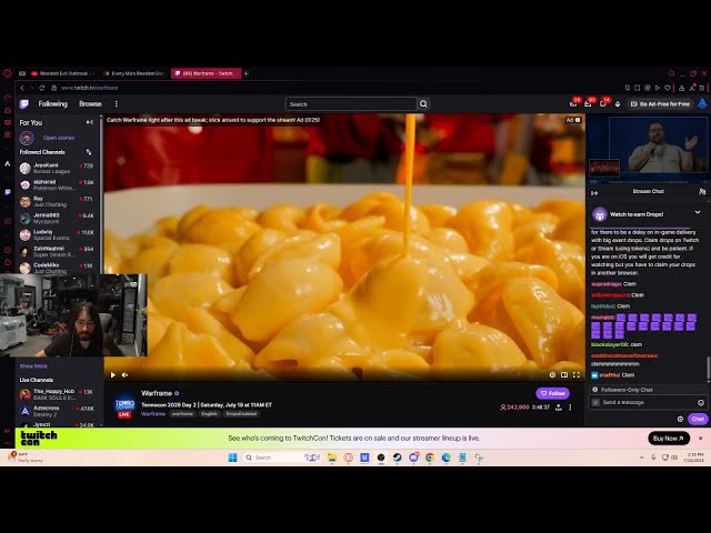 Early stream and big event watch party