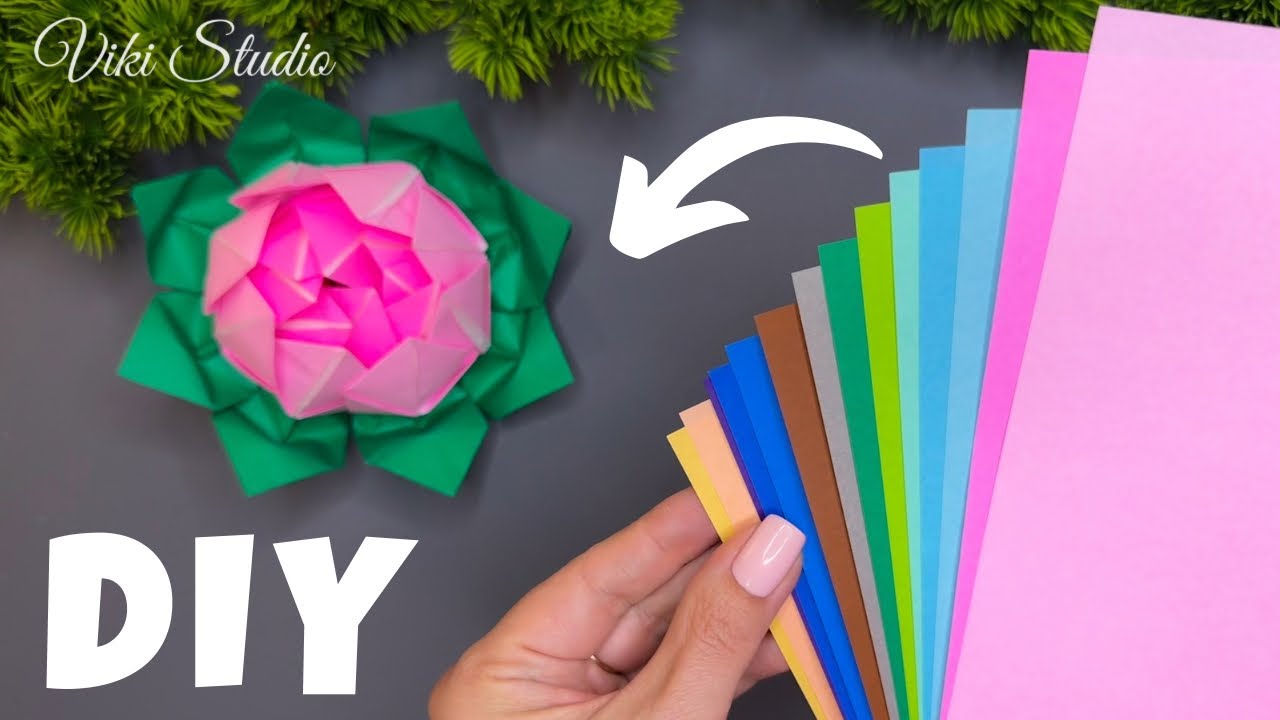 Easy Origami Lotus | DIY Paper Flower Craft for Beginners 🌸